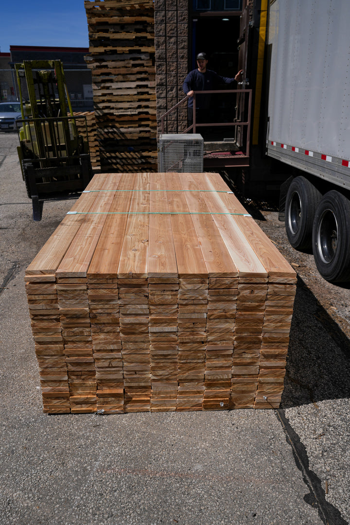 5/4 x 6" Knotty Cedar Decking – Wood Outlet by Cedar Planters