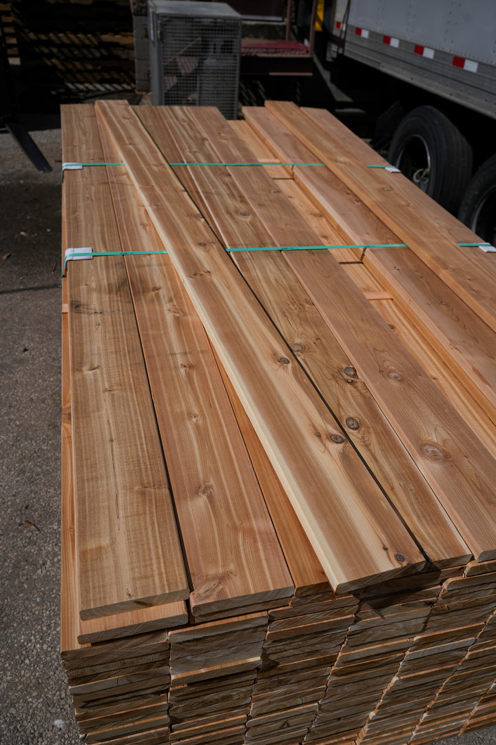 5/4 x 6" Knotty Cedar Decking – Wood Outlet by Cedar Planters