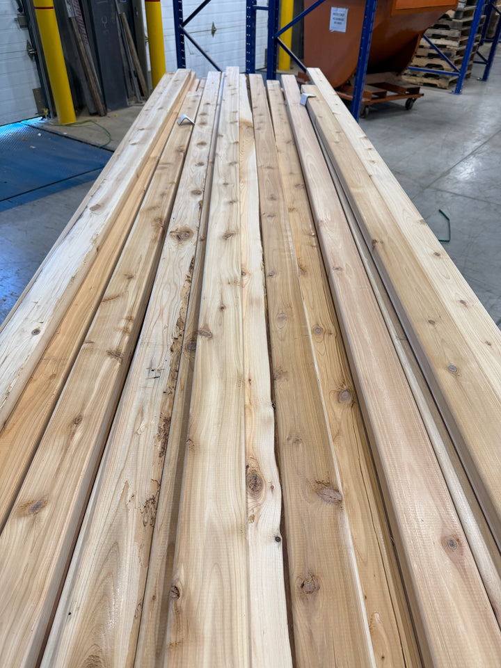 2 x 4" Knotty Dressed 4 Sides Falldown Grade