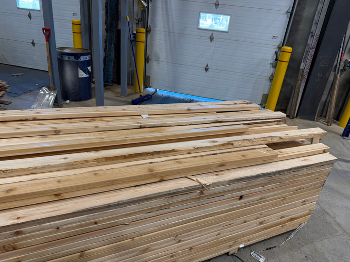 2 x 4" Knotty Dressed 4 Sides Falldown Grade